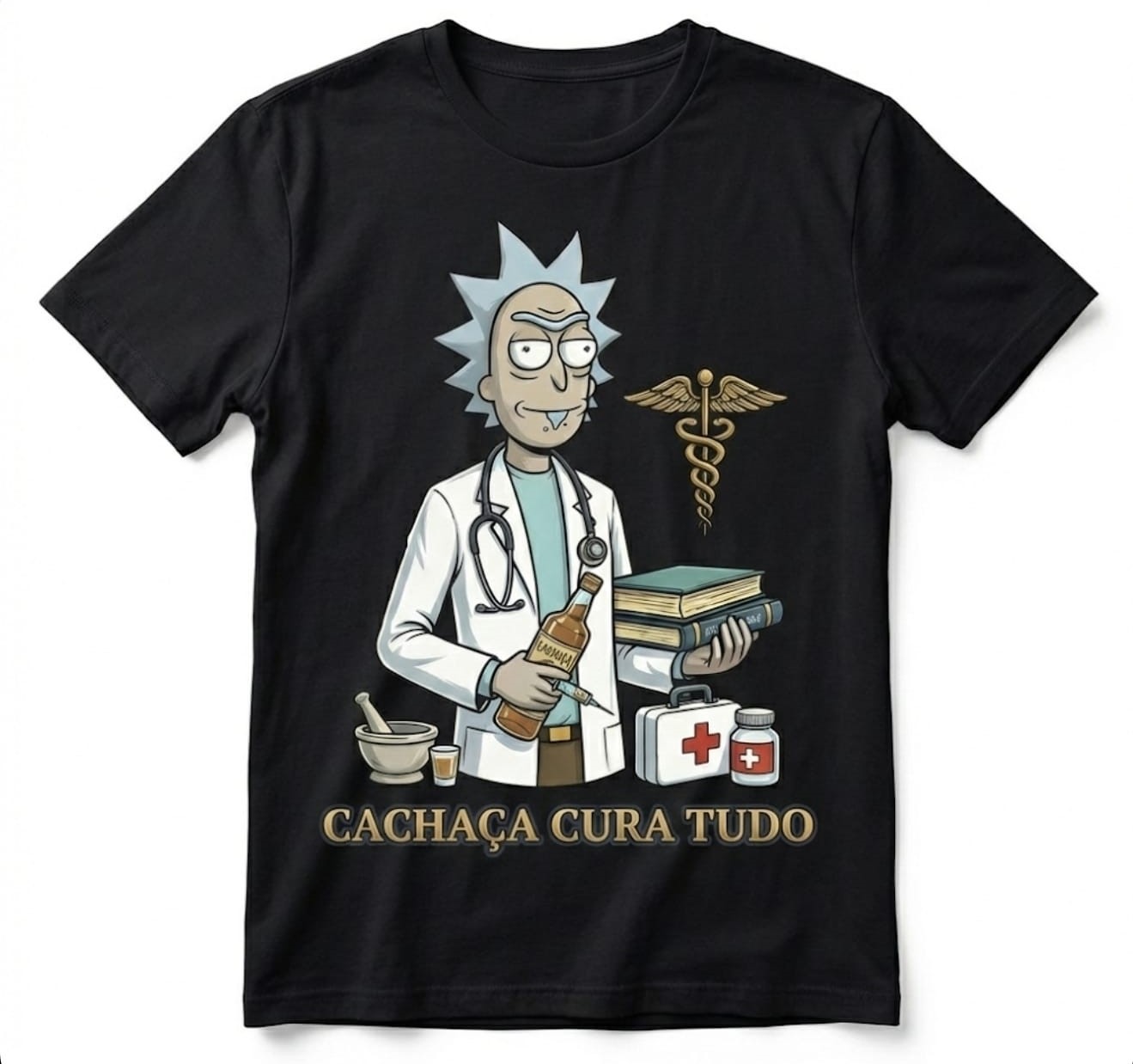 Camiseta Cachaça Cura Tudo